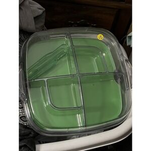 Pampered Chef #2292 Cool and Serve Square Tray‎ Set Deviled Eggs Holder